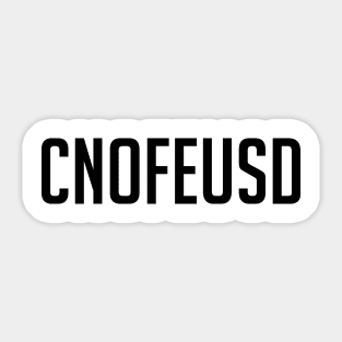 Confused one word minimalistic artwork Sticker